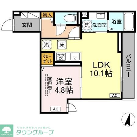 D Paina 浅田の物件間取画像